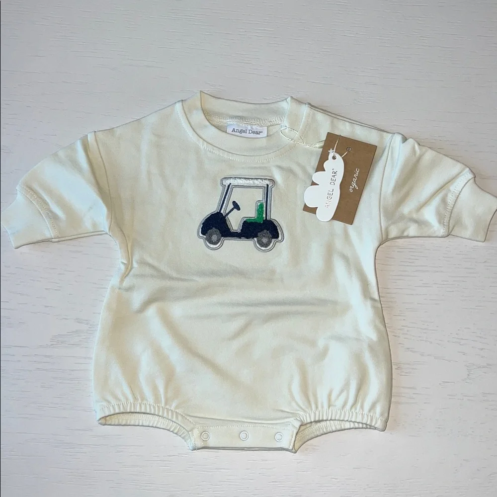 Angel Dear French Terry Golf Bubble Blue 3-6 months